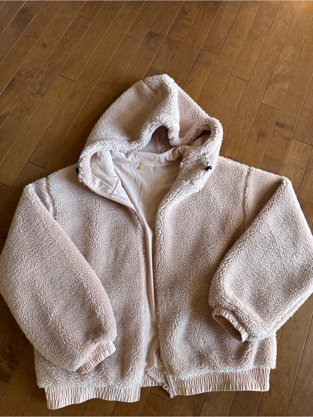 Zella Blush Pink Hooded Jacket Medium